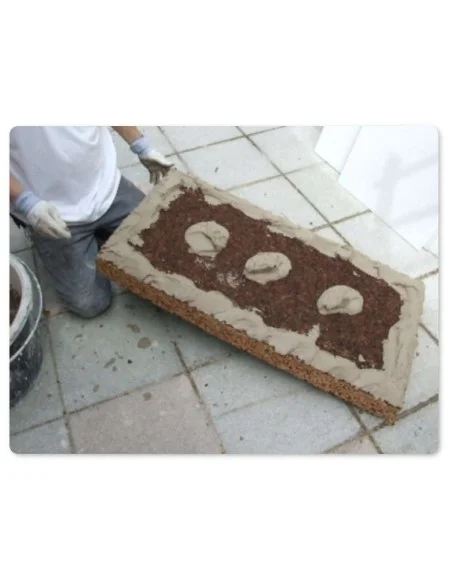 Distribuzione Perimetrale per pannelli forte spessore con ADESIVO/RASANTE PER SUGHERO  Distribuzione Perimetrale per pannelli forte spessore con ADESIVO/RASANTE PER SUGHERO