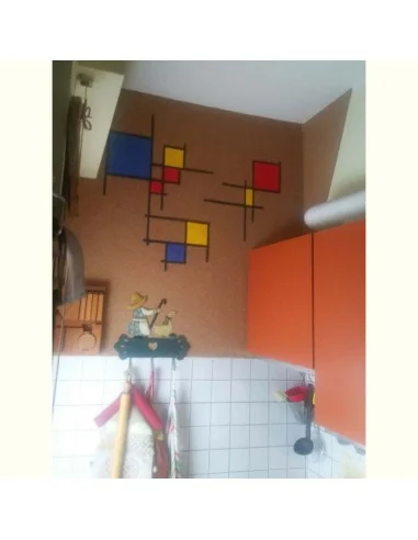  Foglio di Sughero 3mm - Esempio di Rivestimento in Cucina