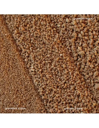 Sughero Granulato Biondo - tre granulometrie a confronto