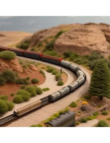 sughero granulare impiegato in plastico per modellismo treni